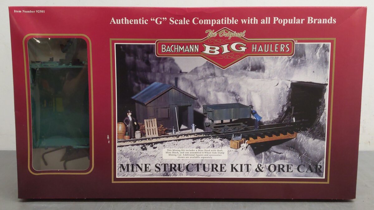 Bachmann 92501 G Scale Mine Structure Kit & Ore Car NIB