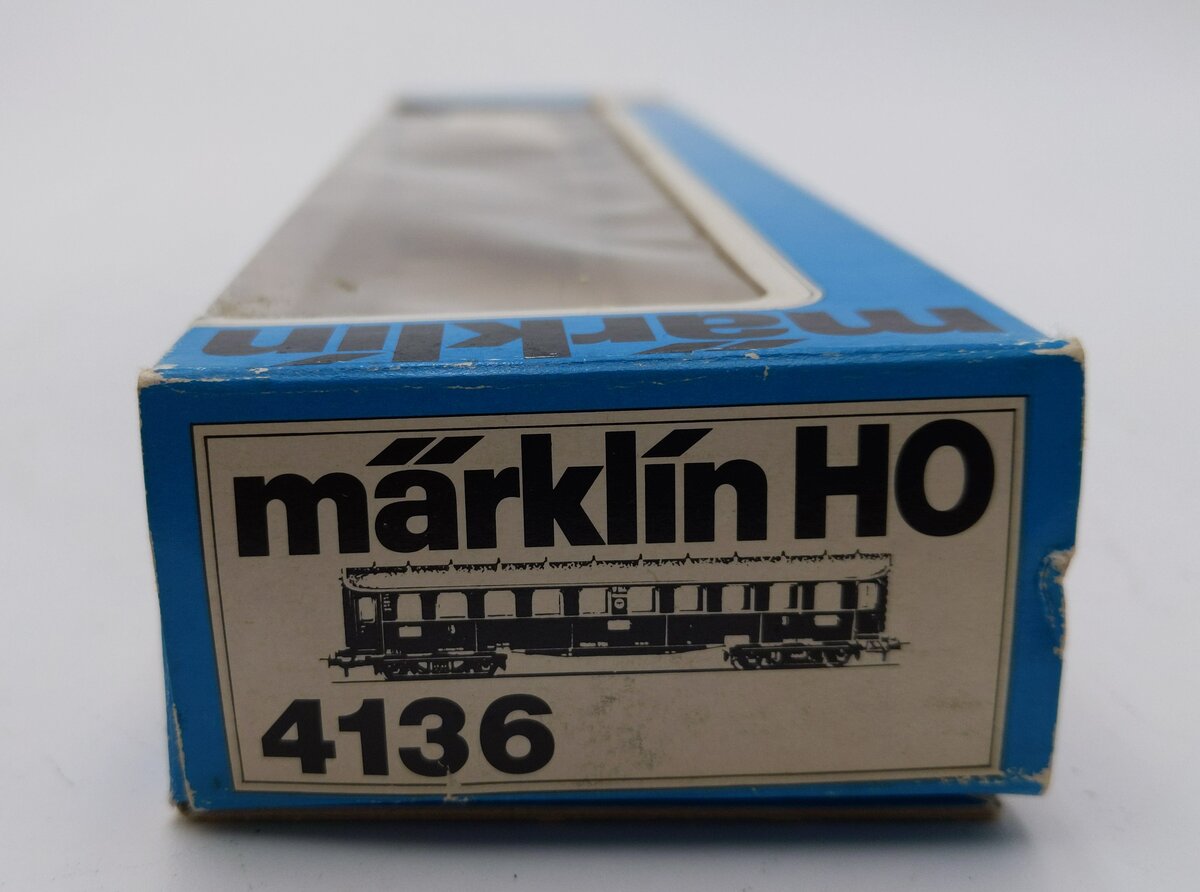 Marklin 4136 HO German Federal Railroad (DB) 3rd Class AB4ü Bay Car #17944 LN/Box