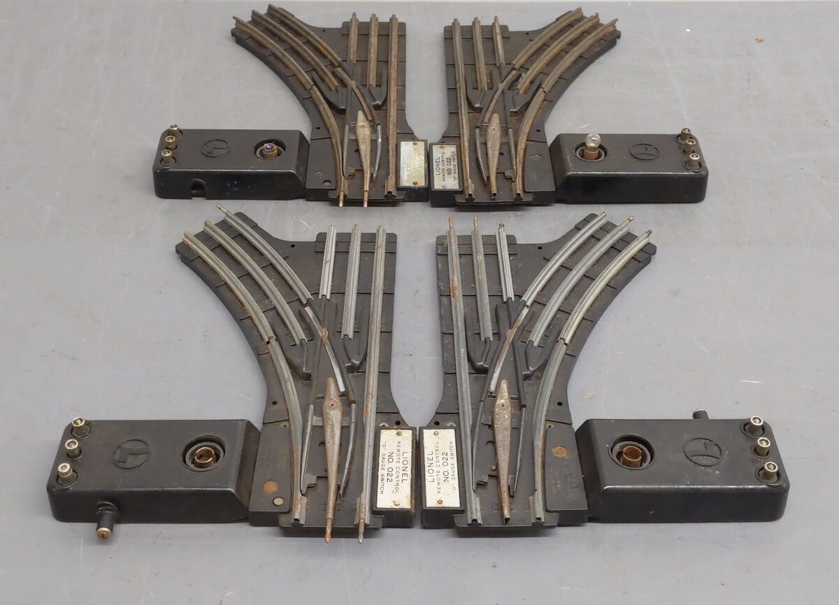Lionel O22 Vintage O Left-Hand & Right-Hand Electric Remote Switches [4]