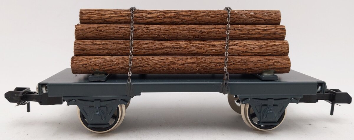 Marklin 1 Gauge Flatcar w/Log Load EX