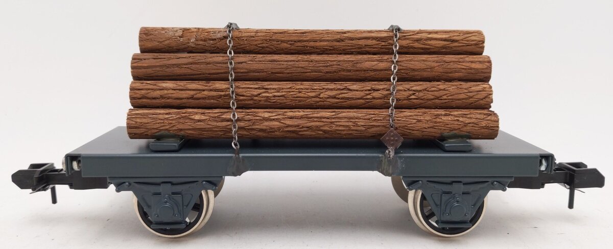 Marklin 1 Gauge Flatcar w/Log Load EX