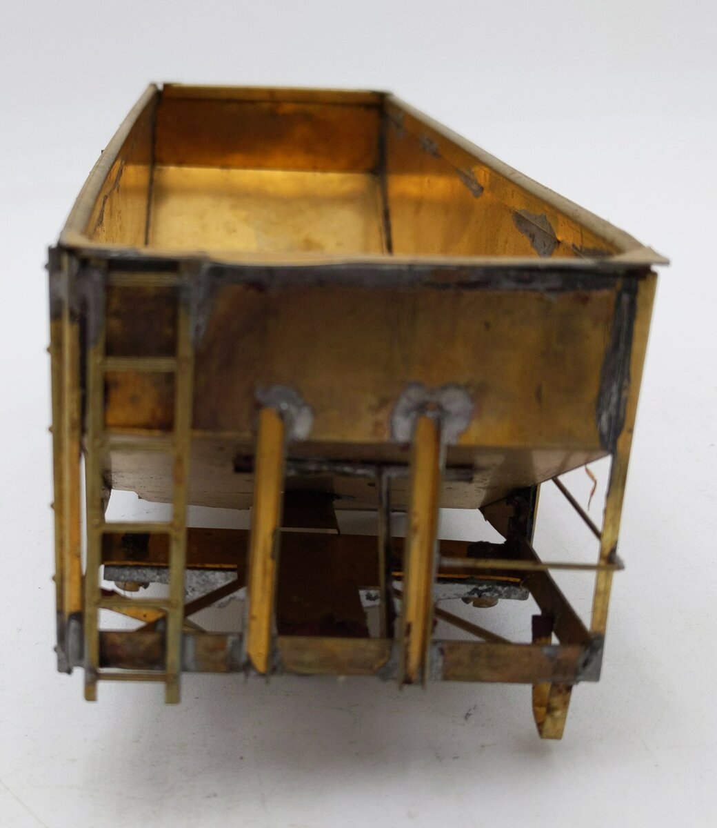 O Scale 2-Rail BRASS 2-Bay Hopper