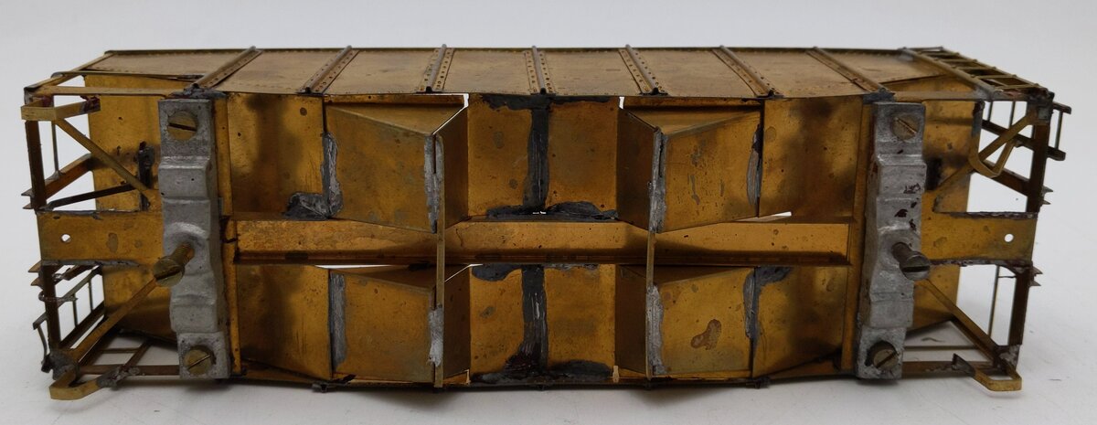 O Scale 2-Rail BRASS 2-Bay Hopper