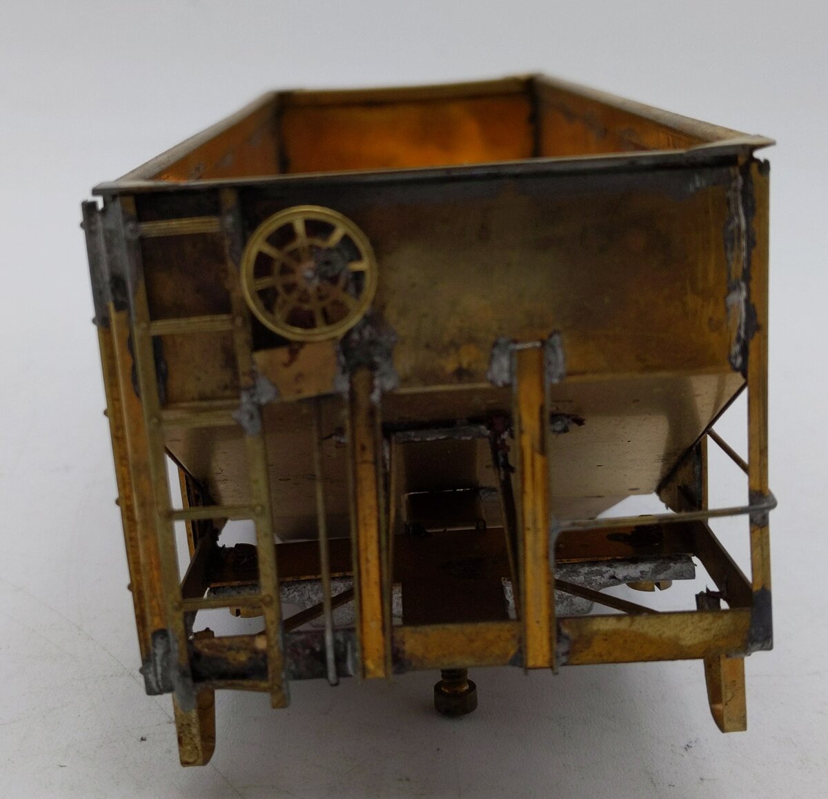O Scale 2-Rail BRASS 2-Bay Hopper
