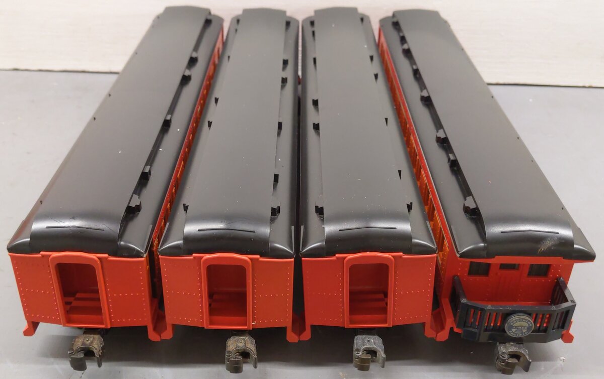 Lionel O Gauge Southern Pacific Daylight 4 Car Passenger Set EX/Box