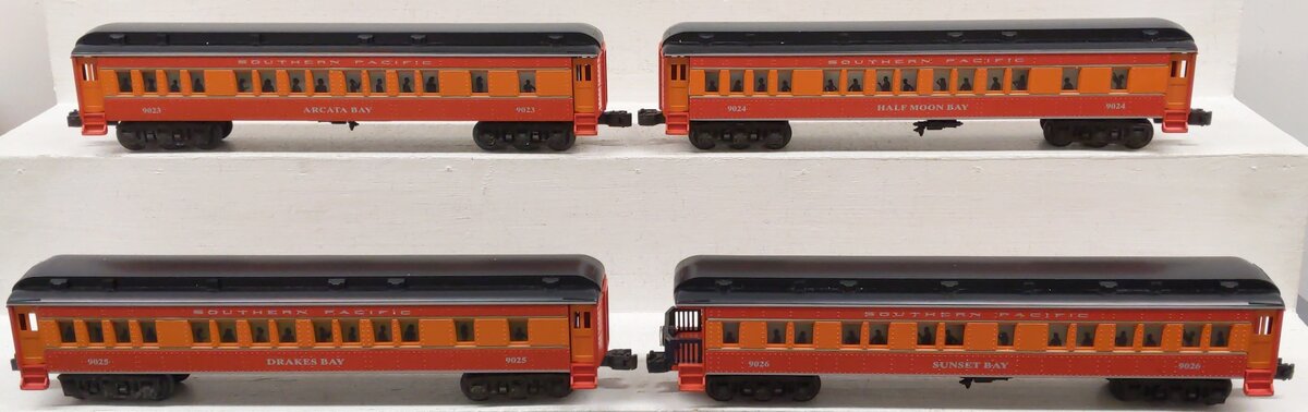 Lionel O Gauge Southern Pacific Daylight 4 Car Passenger Set EX/Box