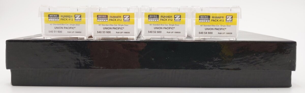 Micro-Trains 99400012 Z Scale Union Pacific Four Car Runner Pack LN/Box