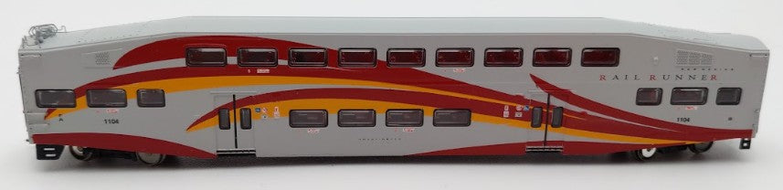 Athearn 10136 N Scale NMDOT Rail Runner Bombardier Control Car #1104 EX/Box