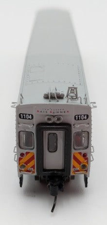 Athearn 10136 N Scale NMDOT Rail Runner Bombardier Control Car #1104 EX/Box