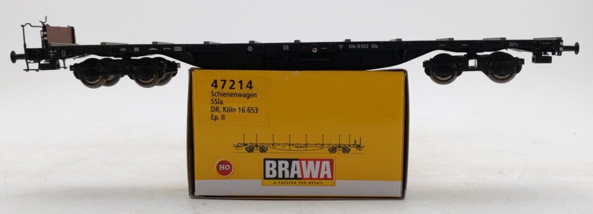 Brawa 47214 HO Scale DR Ep. II Flatcar #16653 LN/Box