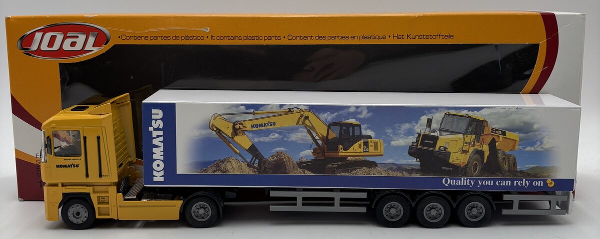Joal 373 1:50 Scale DieCast Renault Magnum Truck with Komatsu Trailer LN/Box