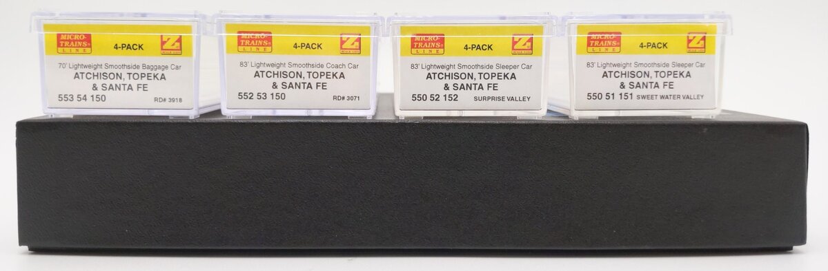 Micro-Trains 99401150 Z Scale Atchison Topeka & Santa Fe Passenger Set#3071/3918 LN/Box