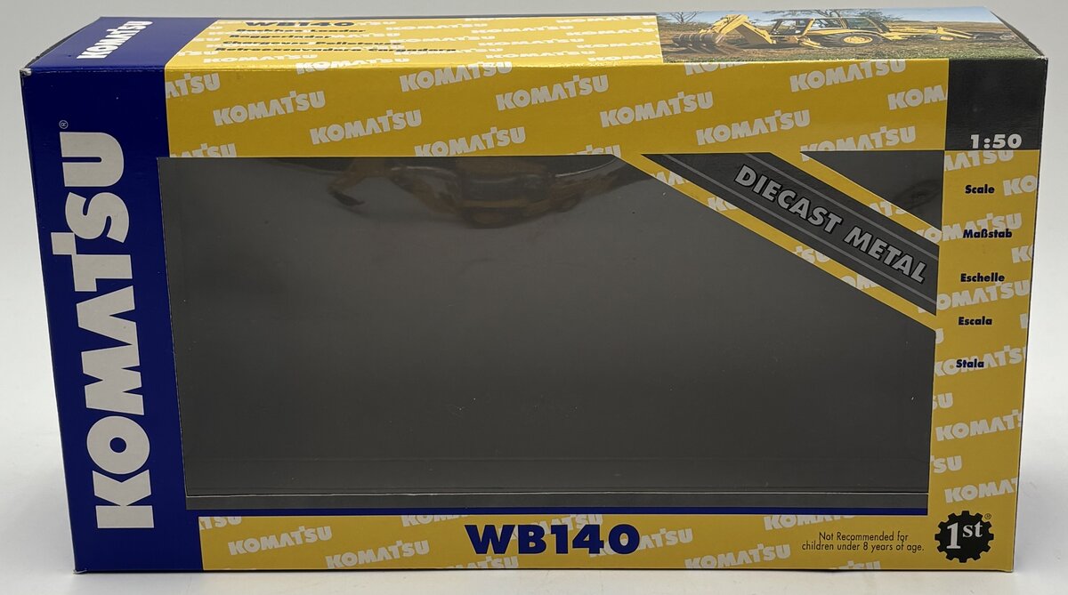 First Gear 50-0193 1:50 Scale Komatsu WB140 Backhoe Loader Diecast LN/Box