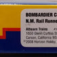 Athearn 10170 N Scale Rail Runner Bombardier Coaches & Cab Car 3 Pack EX/Box