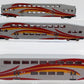Athearn 10170 N Scale Rail Runner Bombardier Coaches & Cab Car 3 Pack EX/Box
