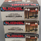 Lionel 6-12708 O/0-27 Gauge Operating Street Lamps (Packs of 3) [3] VG/Box