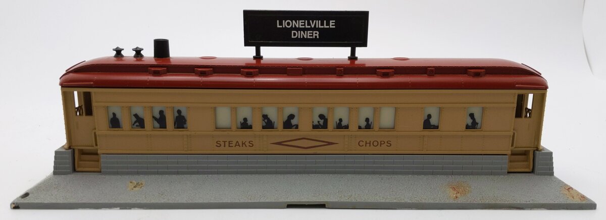 Lionel 6-12722 O Gauge Illuminated Roadside Diner w/Smoke Stack VG/Box