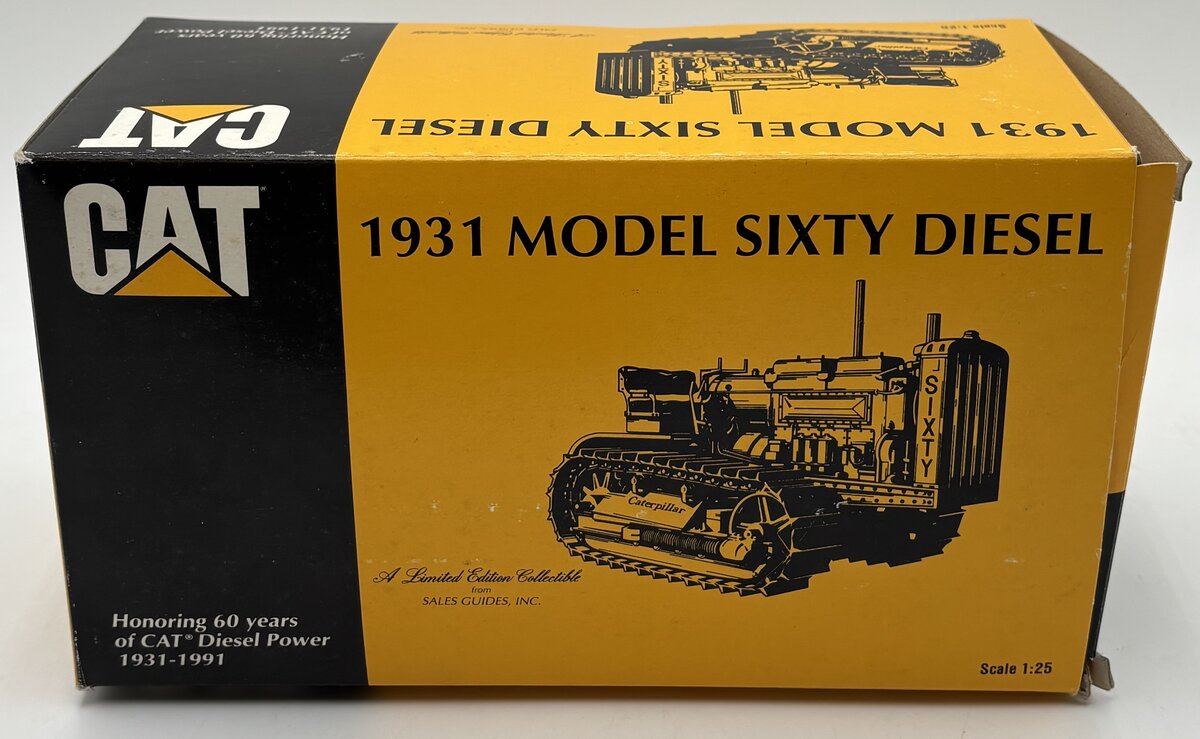 Conrad 2873 1:25 Scale Diecast 1931 Caterpillar Model Sixty Diesel Tractor EX/Box