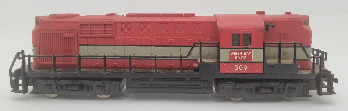 Life Like HO Scale Green Bay Route (GBW) Vintage RS-11 Diesel Locomotive #309 VG