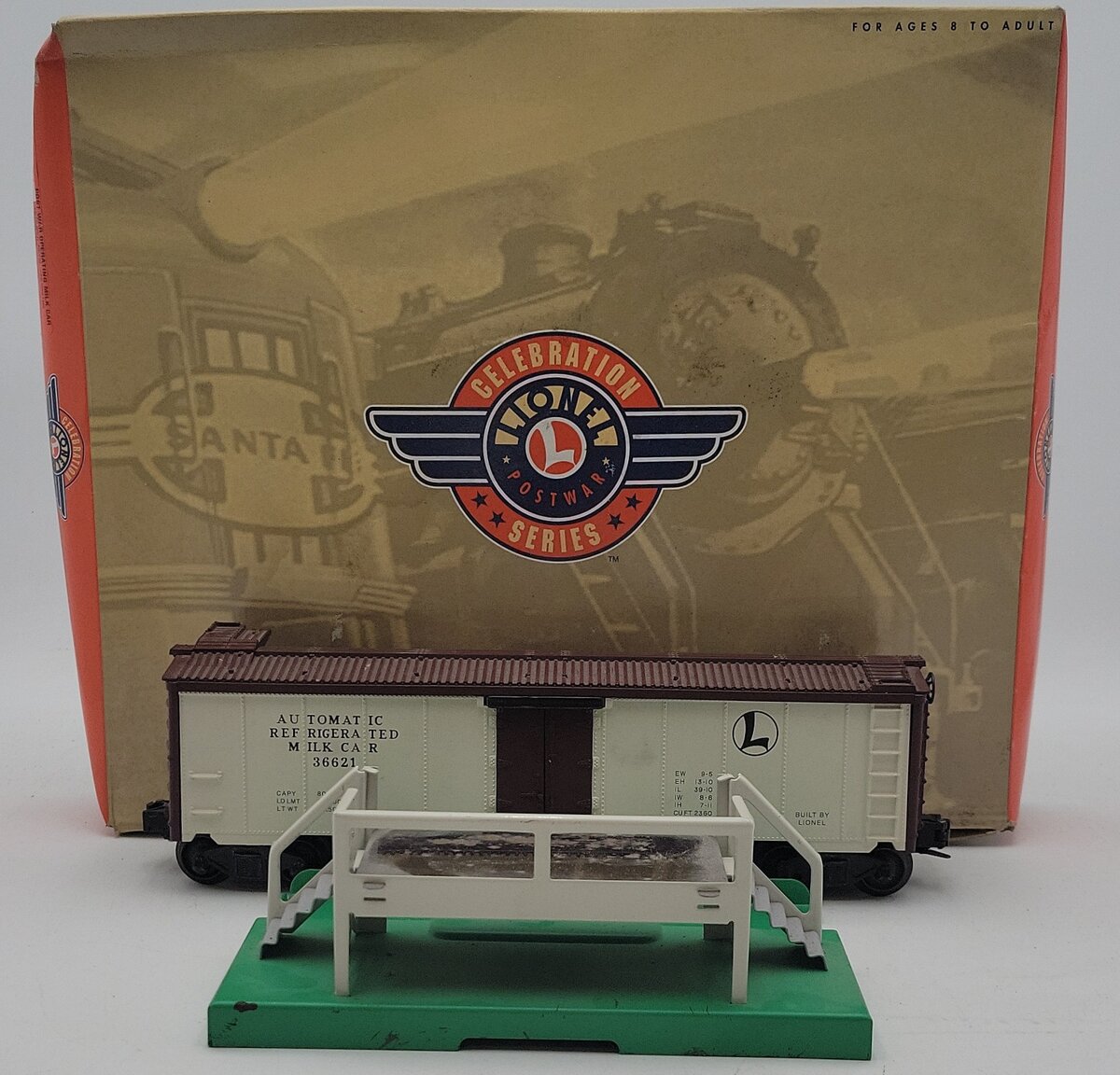 Lionel 6-19554 O PWC Operating Milk Car Set VG/Box