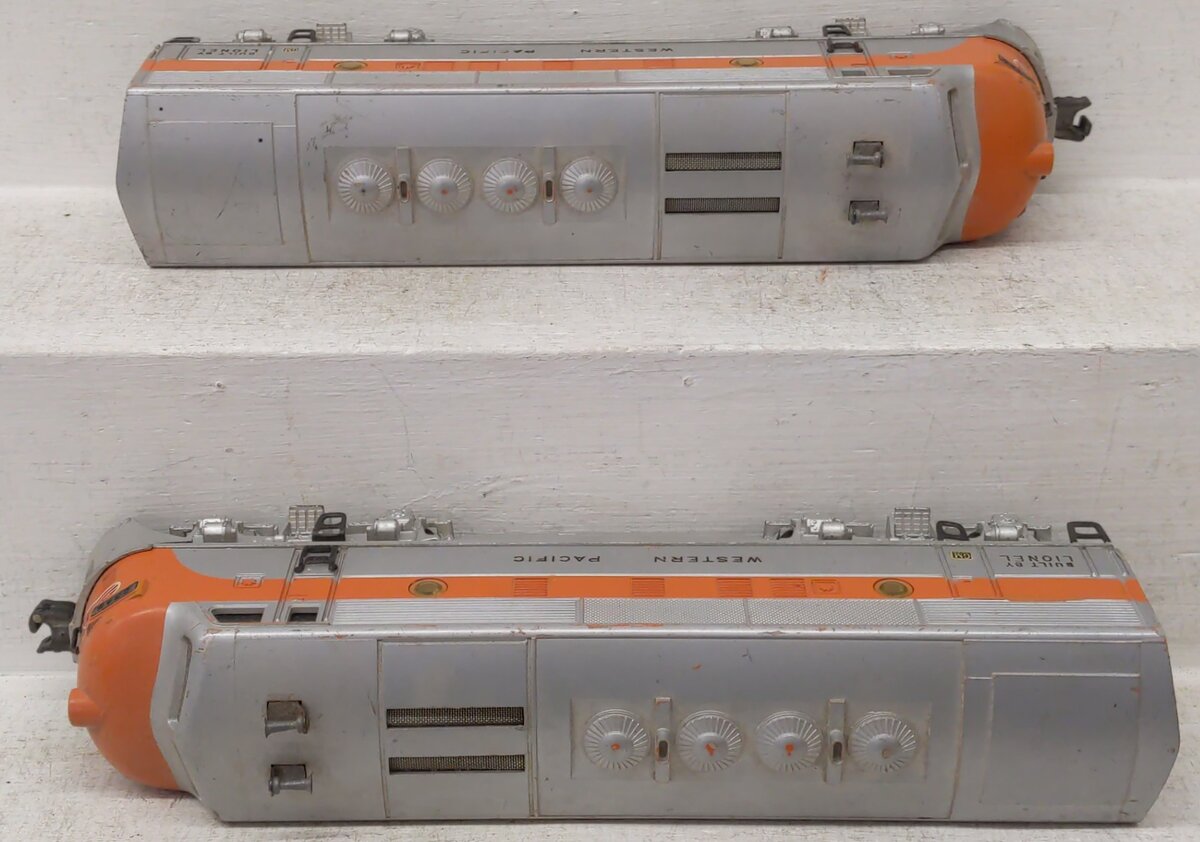 Lionel 2345 Vintage O Western Pacific F3 AA Diesel Locomotive Set VG