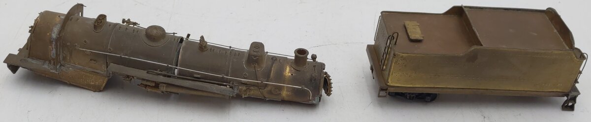 HO Scale Brass Steam Locomotive & Tender Shell