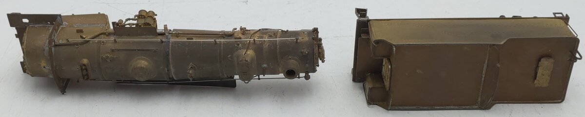 HO Scale Brass Steam Locomotive & Tender Shell