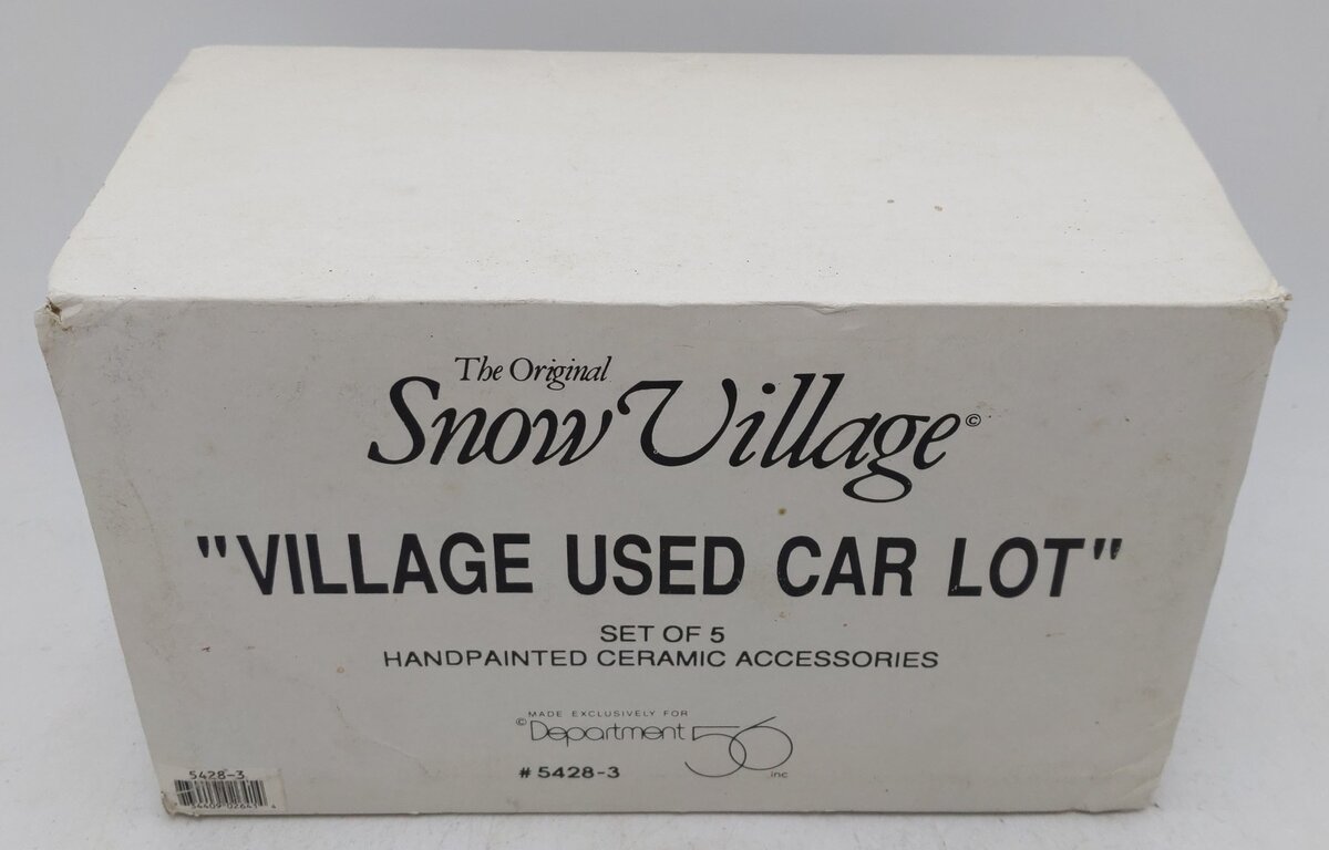 Dept 56 5428-3 Village Used Car Lot EX/Box