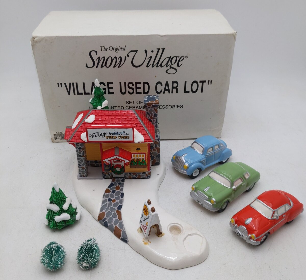Dept 56 5428-3 Village Used Car Lot EX/Box