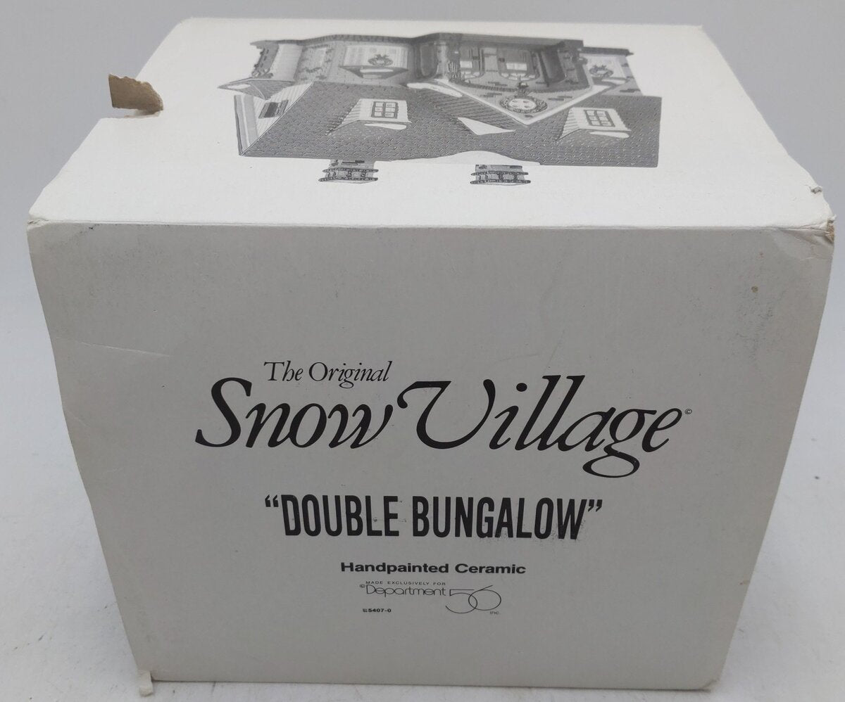 Dept 56 5407-0 Double Bungalow Lighted EX/Box