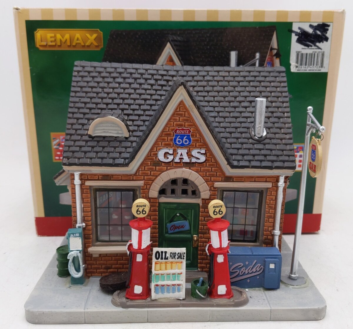 Lemax 45703 Vintage Gas Station EX/Box
