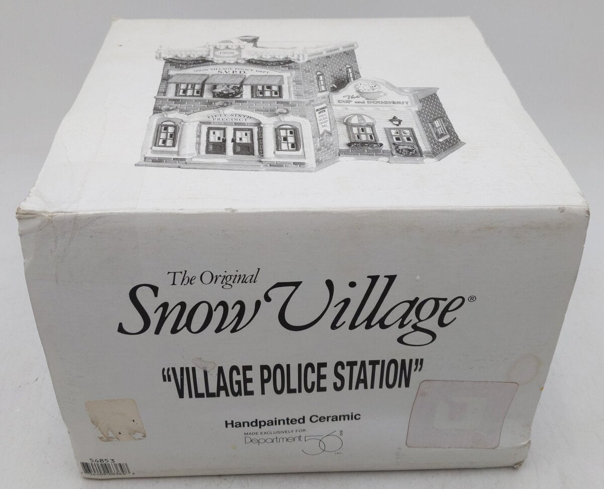 Dept 56 54853 Snow Village Police Station EX/Box