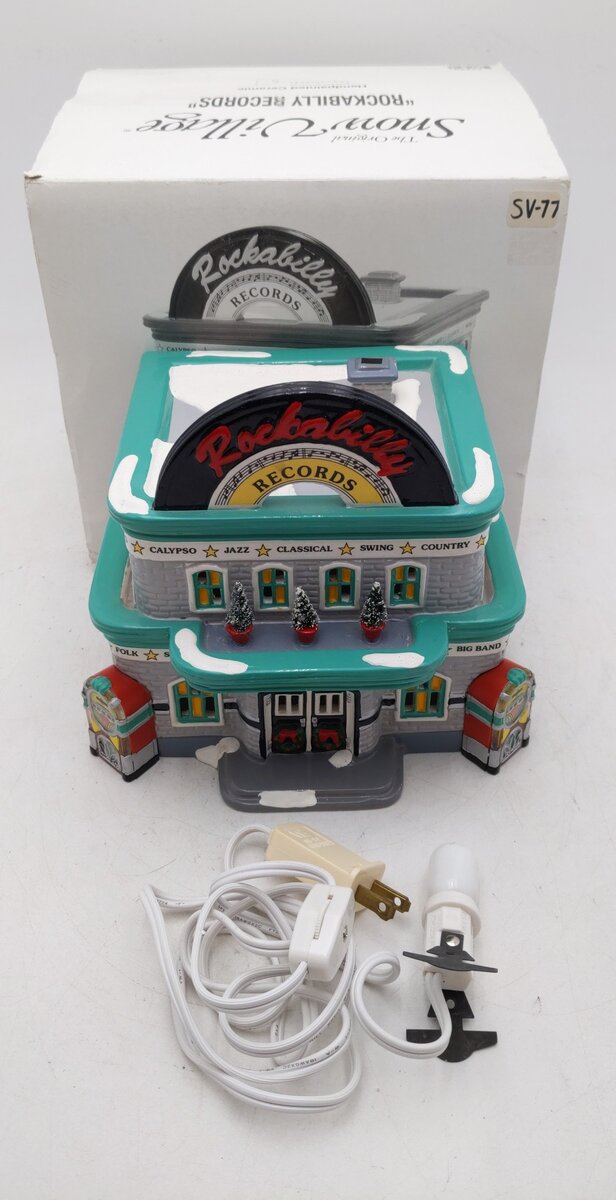 Dept 56 54880 Rockabilly Records EX/Box