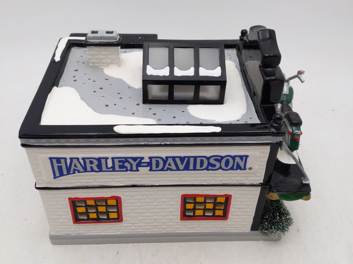 Dept 56 56.54886 Harley Davidson Motorcycle Shop EX/Box
