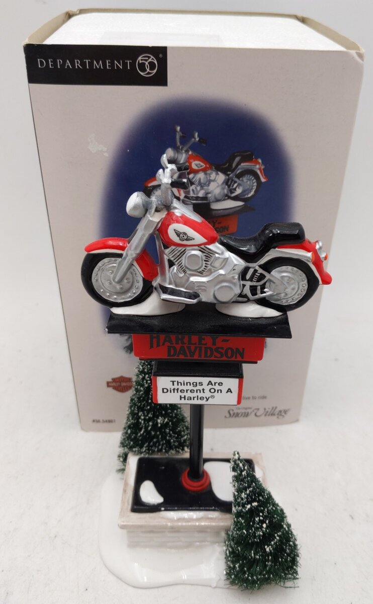 Dept 56 54901 Harley-Davidson Sign EX/Box