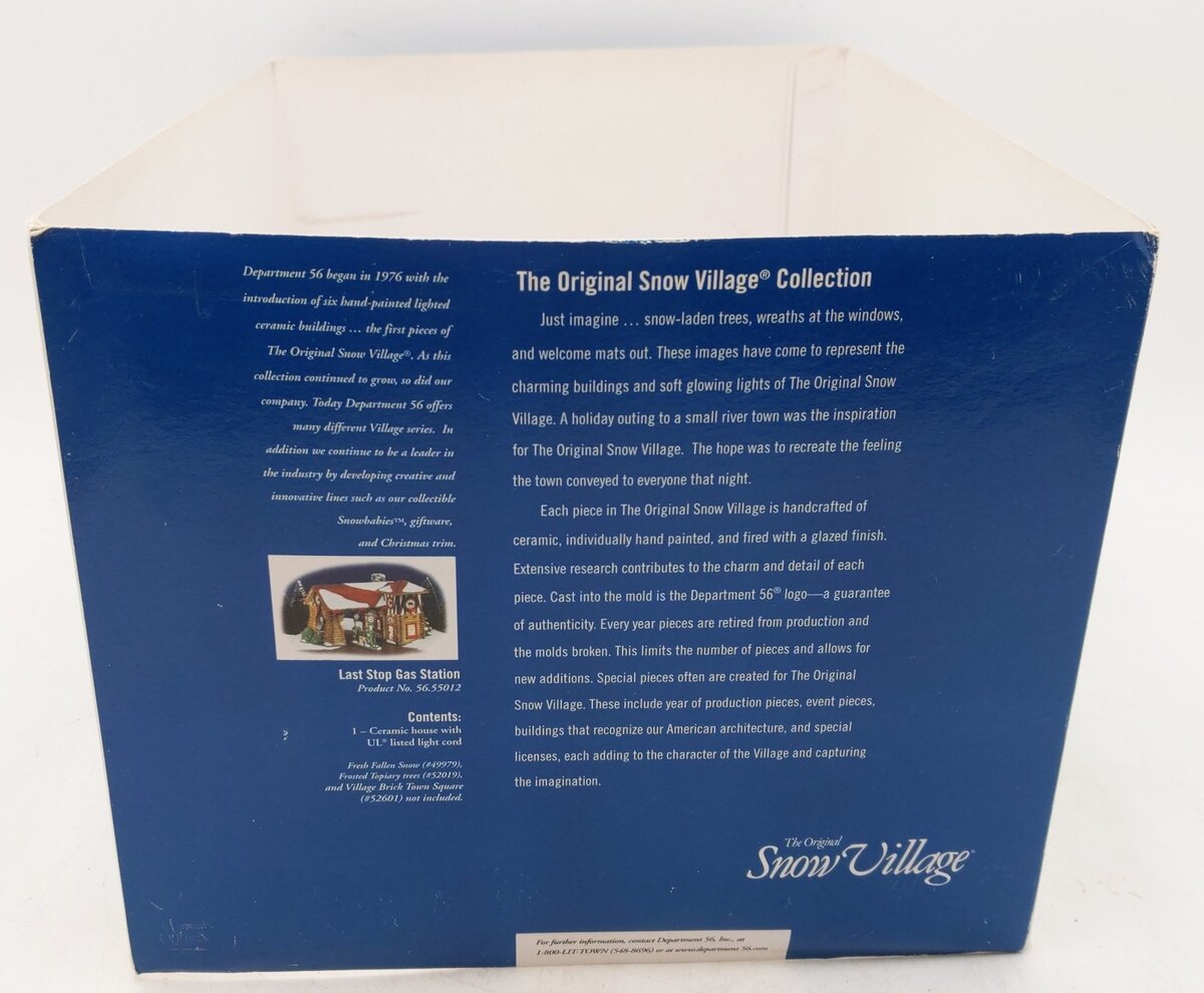 Dept 56 56.55012 The Original Snow Village - Last Stop Gas Station EX/Box