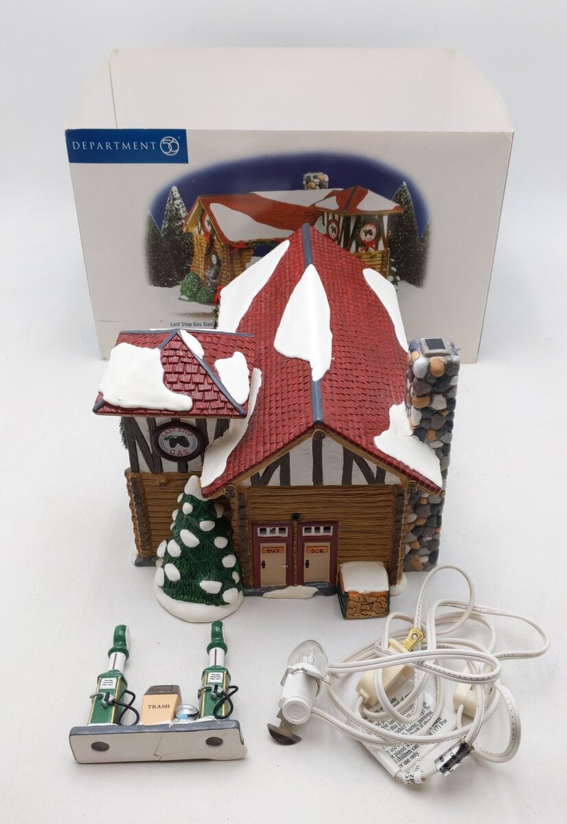 Dept 56 56.55012 The Original Snow Village - Last Stop Gas Station EX/Box