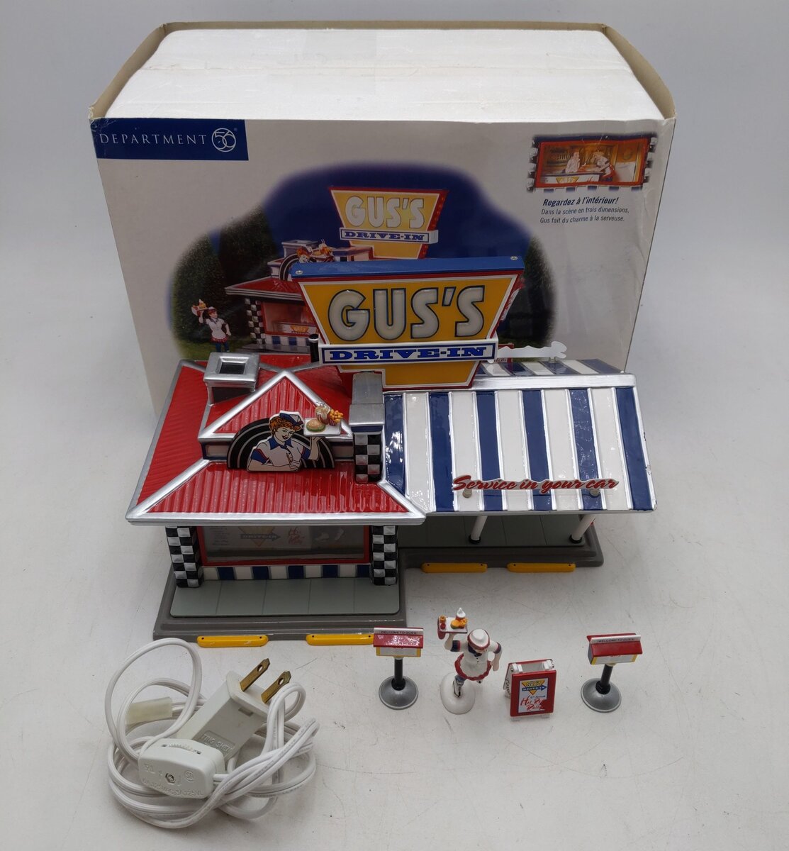 Dept 56 55067 Snow Village Gus's Drive-In EX/Box