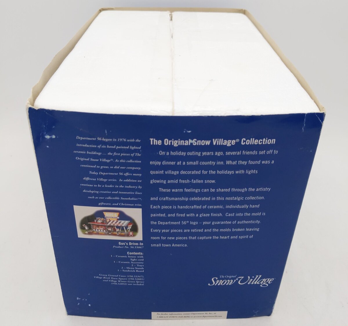 Dept 56 55067 Snow Village Gus's Drive-In EX/Box