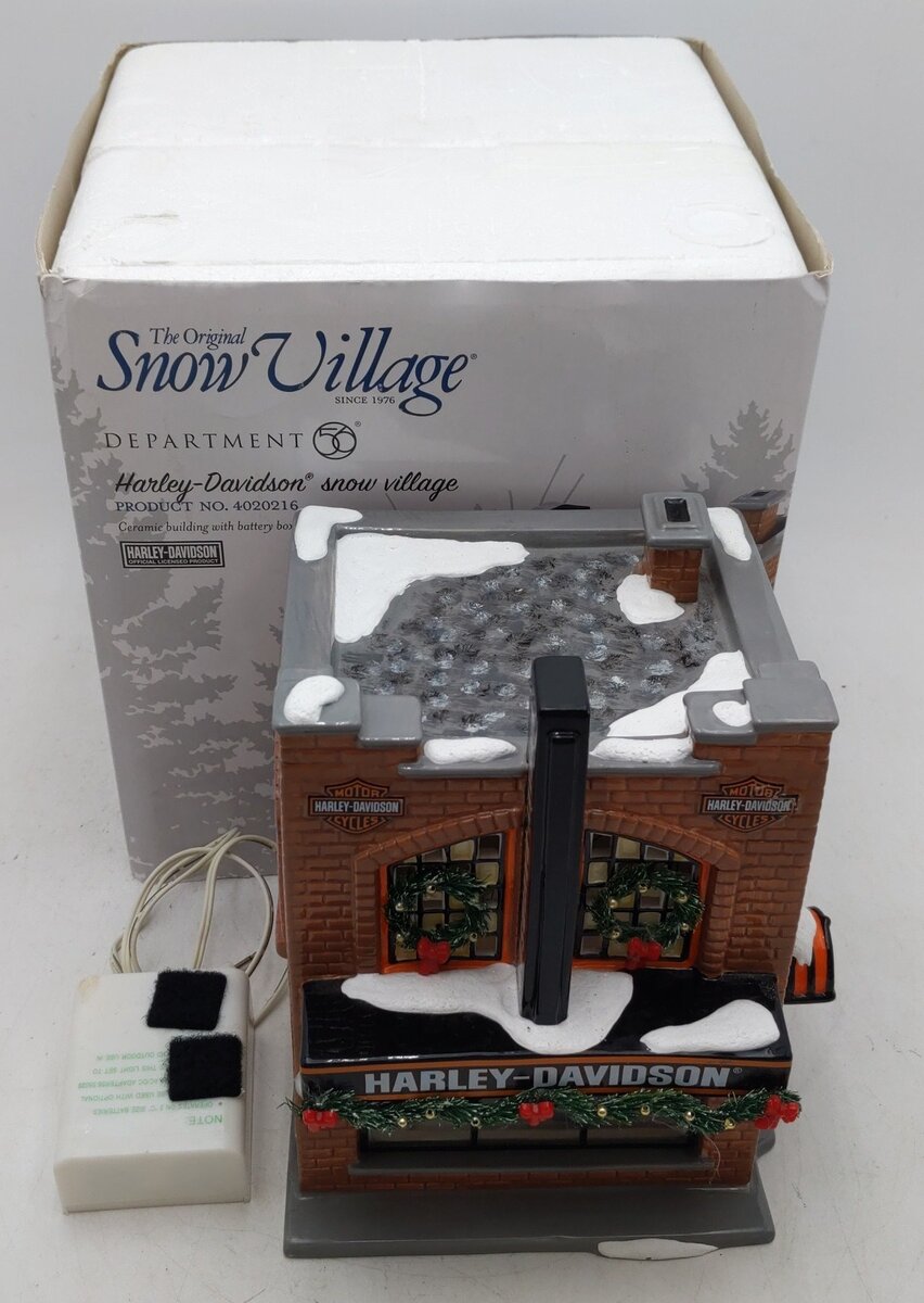 Dept 56 4020216 Harley-Davidson Snow Village EX/Box