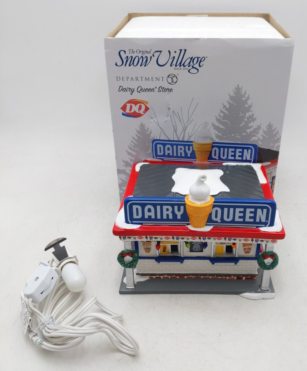 Dept 56 4044855 Snow Village Dairy Queen EX/Box