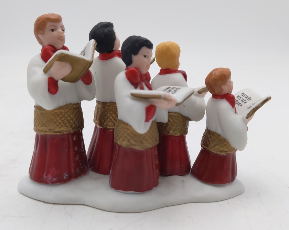 Department 56 58892 "Choir Boys All In A Row" Ceramic Figurine EX