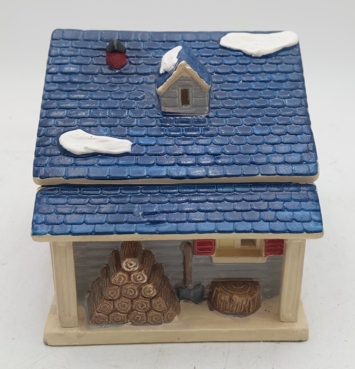 Dept 56 5125-0 Snow Village "Single Car Garage" Hand Painted Ceramic Building EX/Box