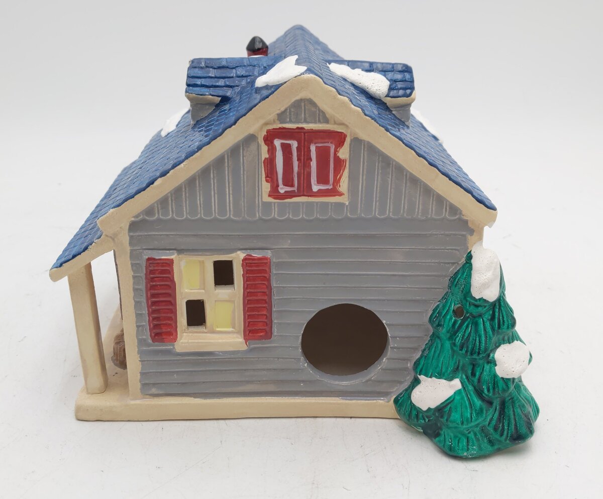 Dept 56 5125-0 Snow Village "Single Car Garage" Hand Painted Ceramic Building EX/Box