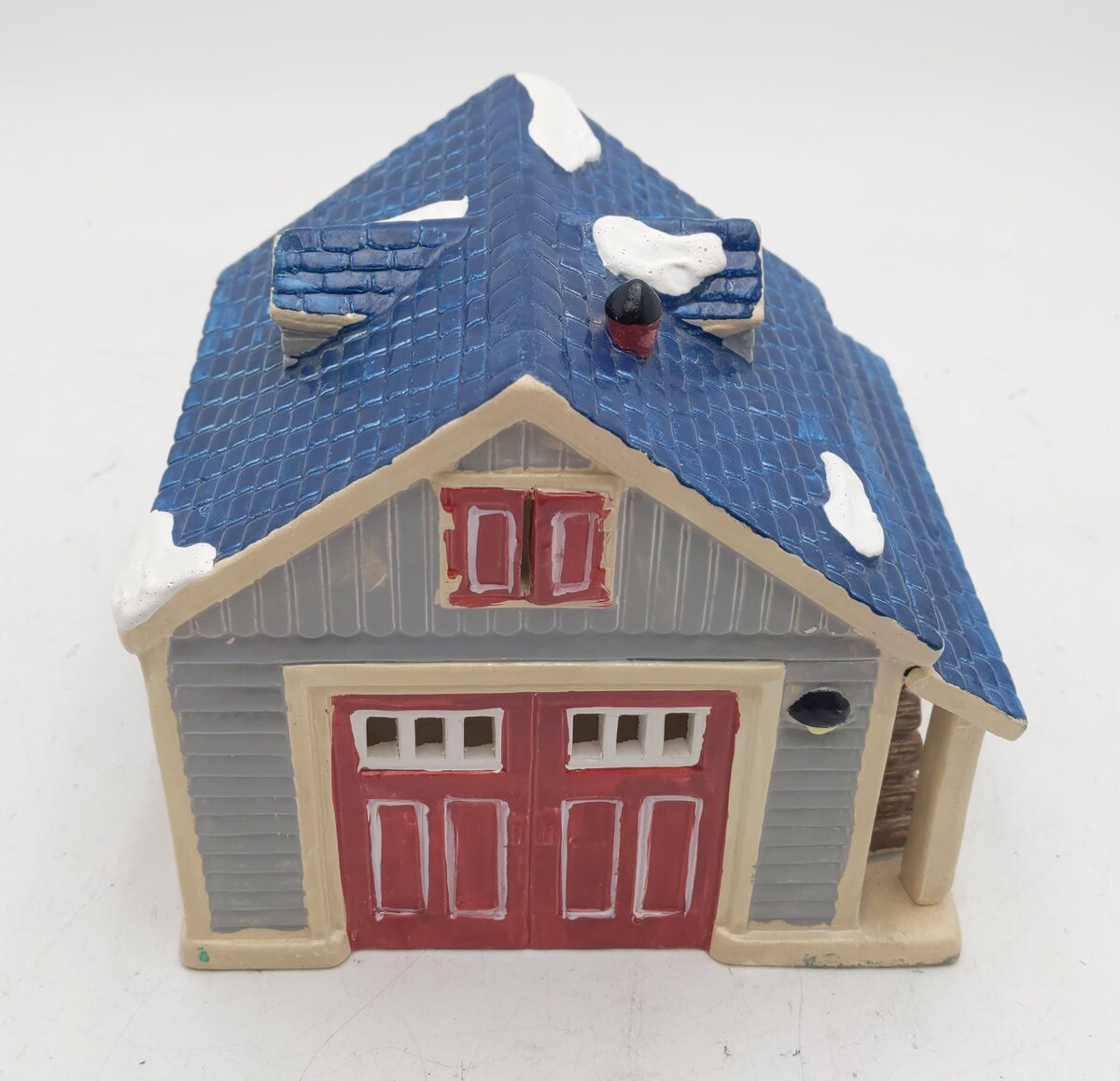 Dept 56 5125-0 Snow Village "Single Car Garage" Hand Painted Ceramic Building EX/Box