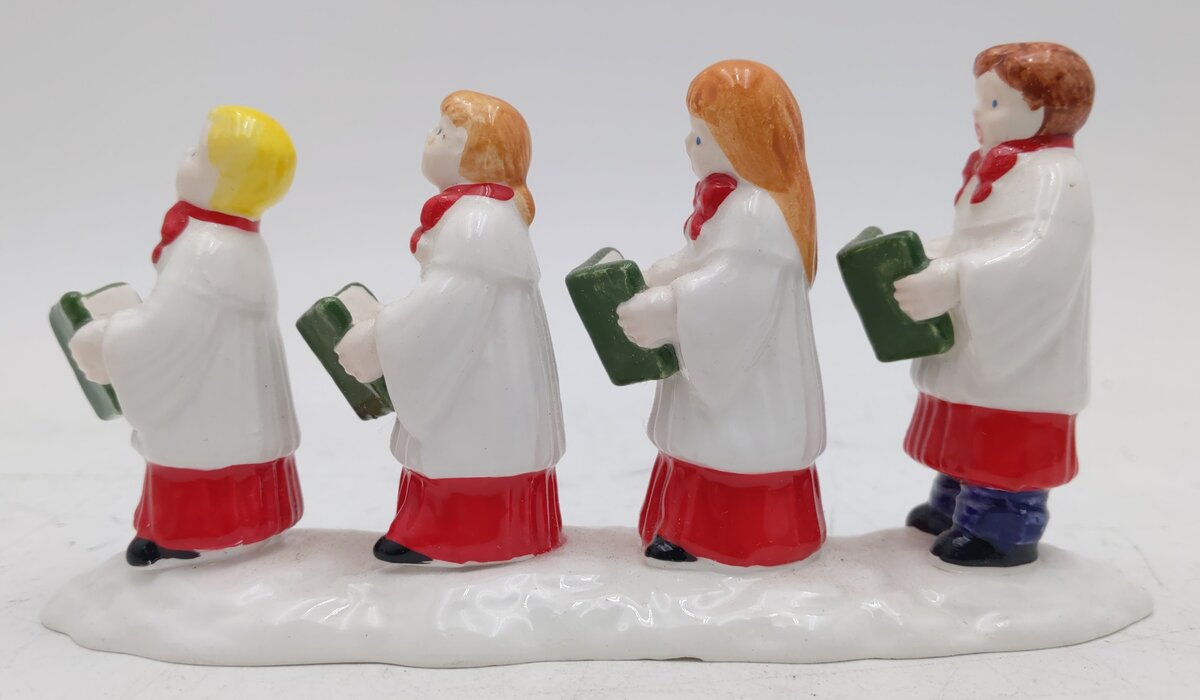 Dept 56 5147-0 Snow Village "Choir Kids" Ceramic Figurine EX/Box