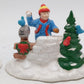 Department 56 5414-3 Snow Village "Snowball Fort" Ceramic Figurines (Box of 3) EX/Box