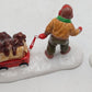 Department 56 5432-1 Snow Village "Christmas Puppies" Ceramic Figurines EX/Box