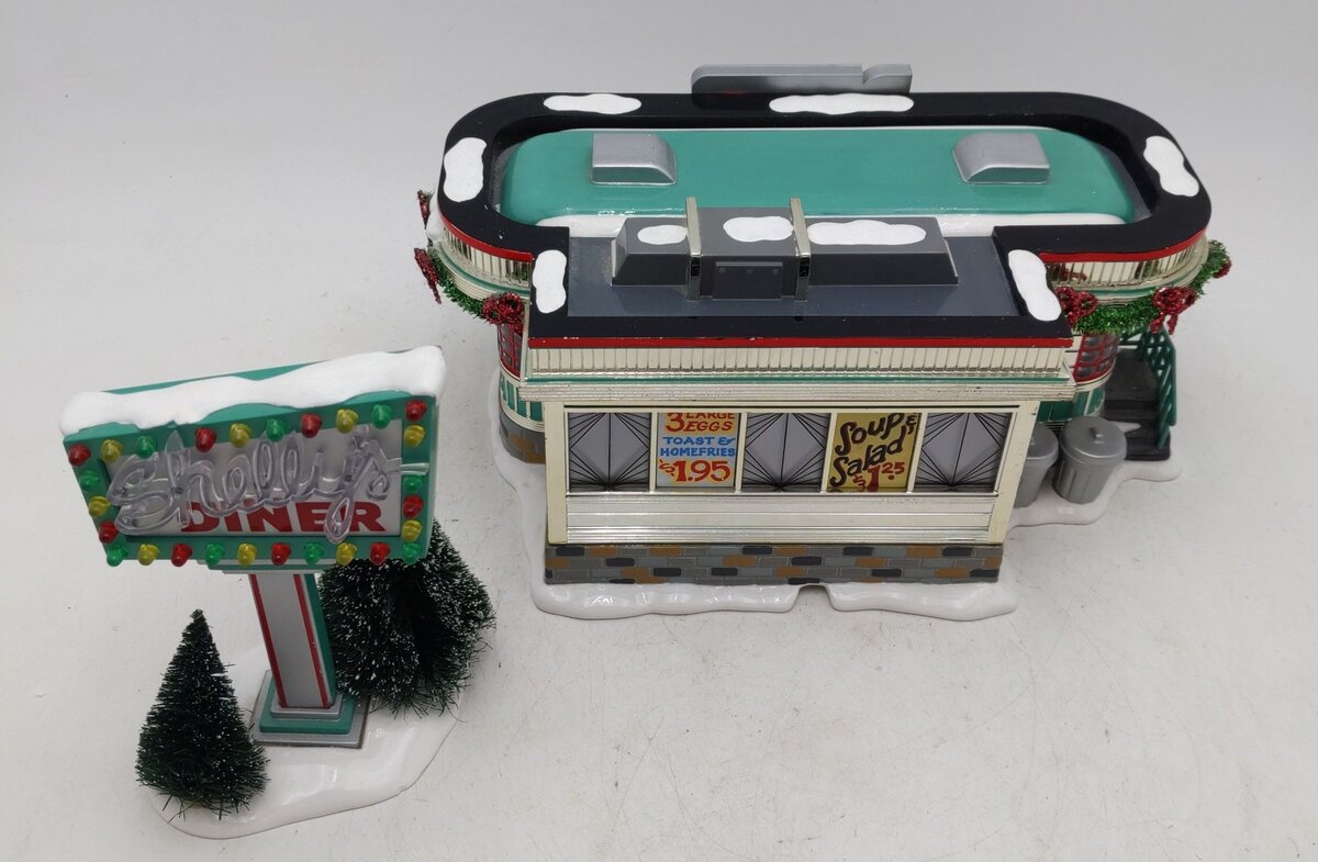 Dept 56 55008 O Scale Original Snow Village Shelly's Diner EX/Box