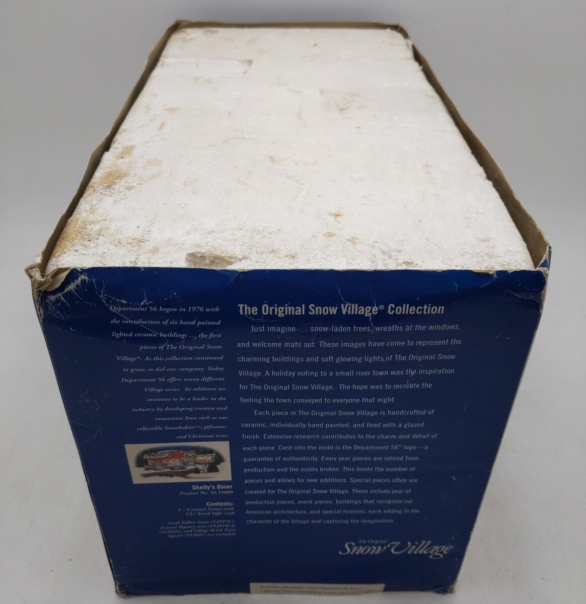 Dept 56 55008 O Scale Original Snow Village Shelly's Diner EX/Box
